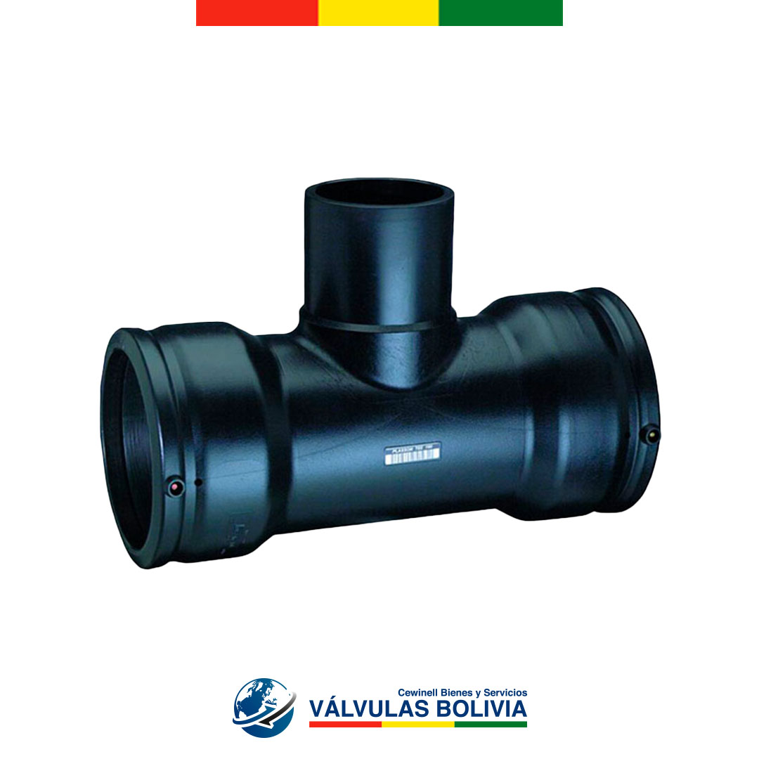 Tee HDPE electrofusión con reducción