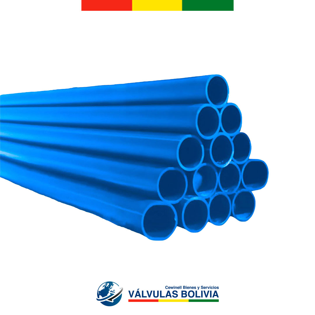 Tubería HDPE azul para agua potable